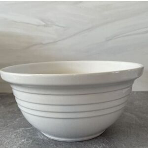 Vintage OB3" Ringed Mixing Bowl, White